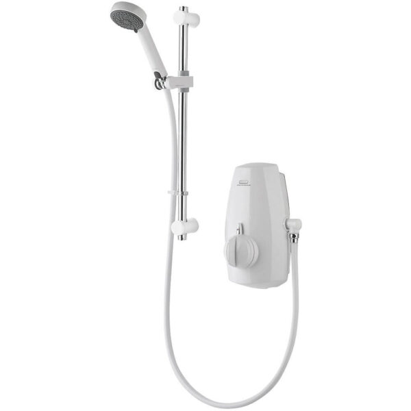 Aqualisa Aquastream Gravity-pumped White Thermostatic Power Shower